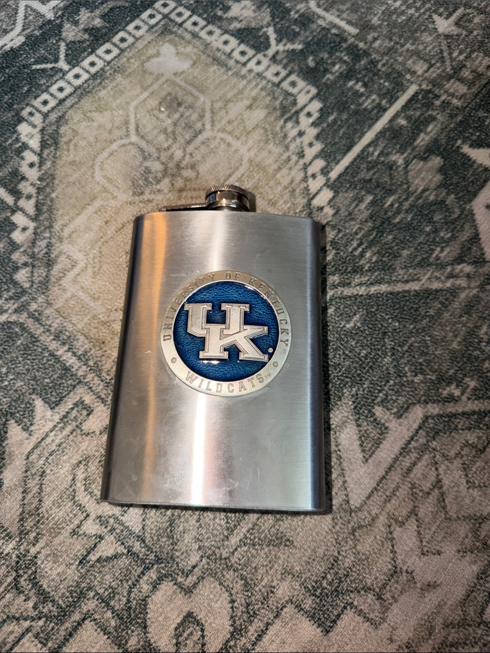 University of Kentucky Wildcats Stainless Steel Flask - Blue Logo